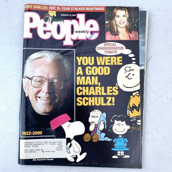 2/28/2000 PEOPLE WEEKLY Special Commemorative Tribute Charles Schulz Magazine - Picture 1 of 8